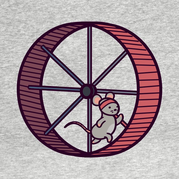 Gym Rat Cardio Day on the Treadmill Hamster Wheel by ThumboArtBumbo